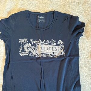 Floral Graphic Short Sleeve Tee in Navy by P-Ocean